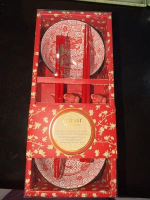 Lunar New Year By Ciroa Drogan Bowl Set chopsticks & rest included 