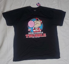 Dubble Bubble Gum Here Comes Trubble T-Shirt Black Size 2XL