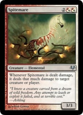 4x MTG Spitemare, Moderate Play, English Eventide