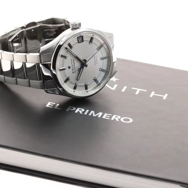 Zenith — Zenith El Primero Espeearda 03.2170.4650 40mm SS Silver Dial Date Watch #C4988