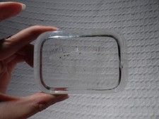 Antique Limmer Asphalte Paving Co London Glass Block Advertising Paperweight