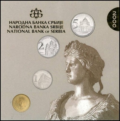 Yugoslavia 50 Para - 5 Dinara, 4 Pieces Full Set, 2000, KM #179-182, Mint