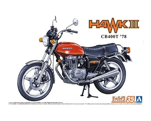 Maquette Honda CB400T Hawk-II Aoshima ajustement précis pour éviter les erreurs de montage