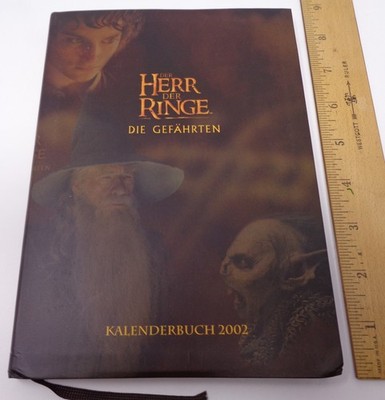 New Der Herr der Ringe: Die Gefährten Kalenderbuch 2002.  Lord Of The Rings cale