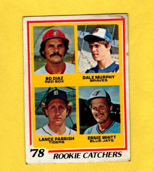1978 Topps Rookie Catchers #708 Lance Parrish Dale Murphy Ernie Whitt G/VG ST