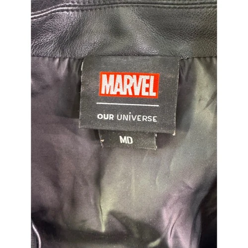 Marvel Spider-Man Across The Spider-Verse Spider-Punk Faux Leather Vest Mens MD image 2