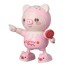 TOPINCN Dancing Pig Electronic Toys Play Dancing Pig Interactive Toys Cool Li...