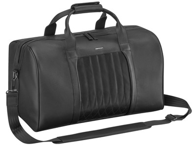 Mercedes AMG Original Weekender Rinderleder Schwarz 50x30x28,5cm Neu OVP