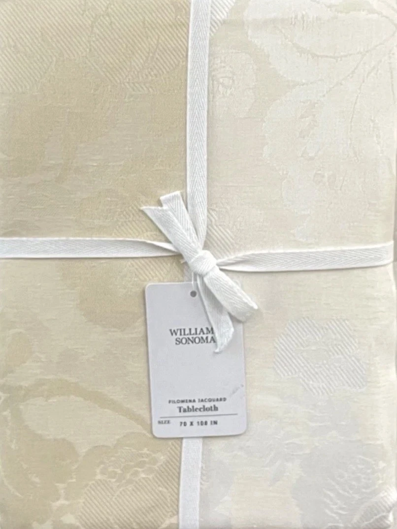 Williams Sonoma Jacquard Tablecloth for sale | eBay