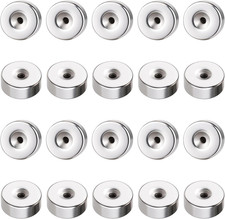 20 Pcs Stainless Steel Earring Backs, 2Mm Flat Earrings Back for Stud, Screw on