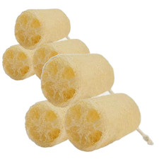 6 PACK Natural Loofah Exfoliating Bath Body Shower Sponge Scrubber Rope B4Y