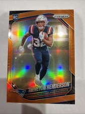 2025 Prizm Football Choice Treveyon Henderson, Orange /249