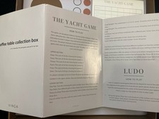 Quality Unplayed Wooden Game Compendium .