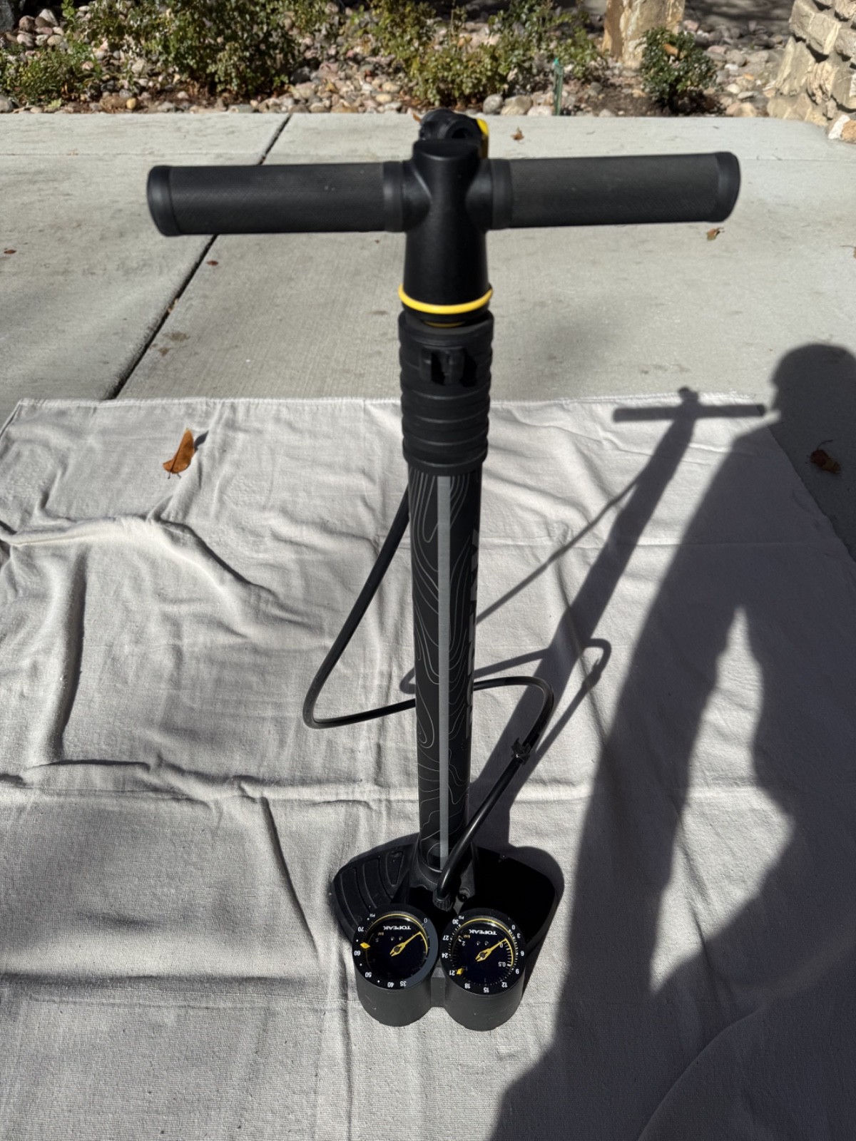 Topeak JoeBlow Dualie Floor Pump - Heavy-Duty Steel Barrel f