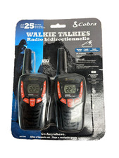 Cobra 2 Pack Walkie Talkies 25 Mile Range - NOAA Weather Radio ACXT345 NEW