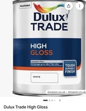 Image of Dulux Trade High Gloss White Paint 5L