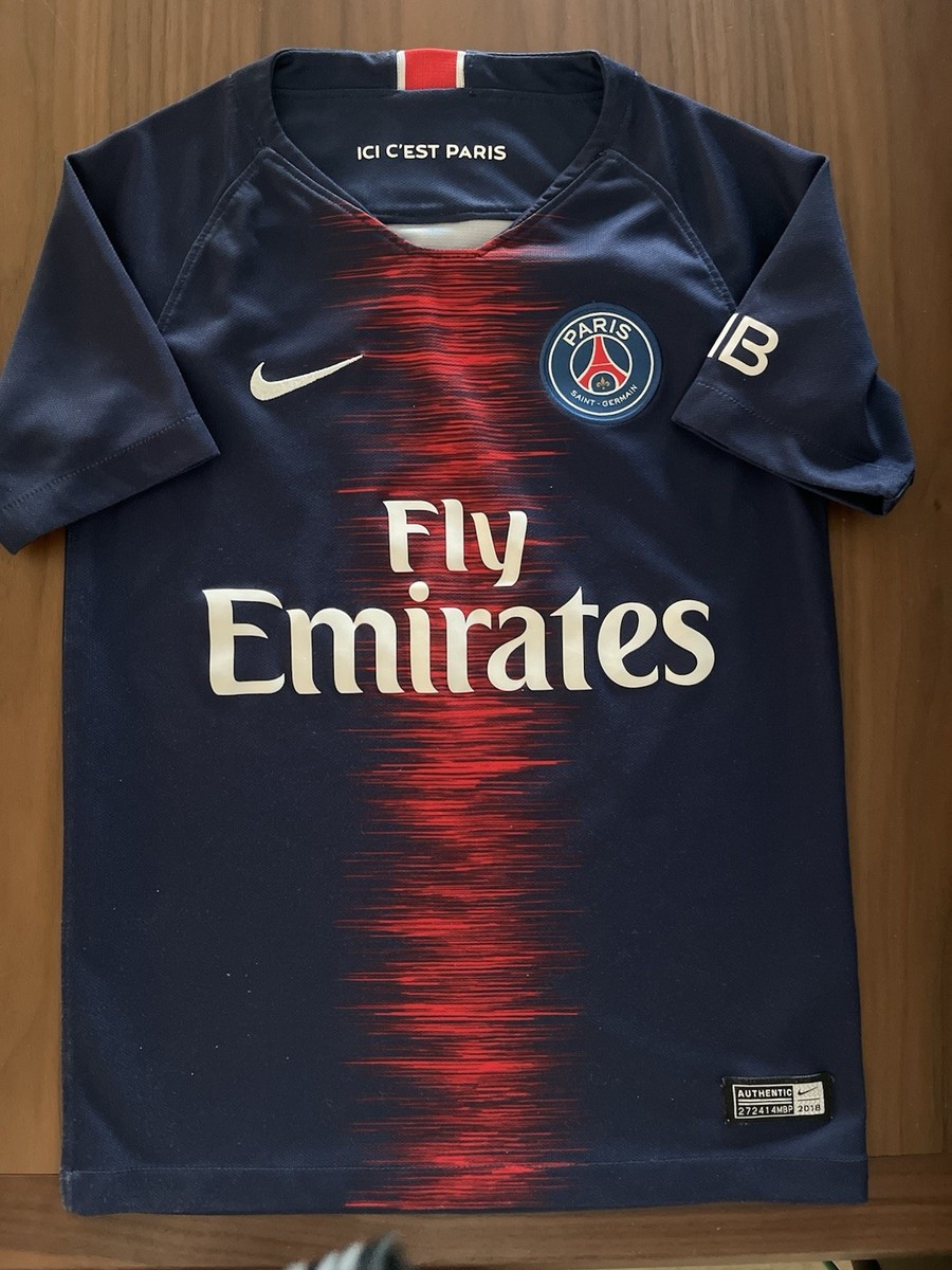 Nike Fly Sml Emirates Paris Saint Germain Dri Fit Jersey Youth | eBay
