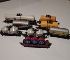 Lotto 8 Carri Merci e Cisterne LIMA H0 Vintage - Shell, Agip, Esso - Italy