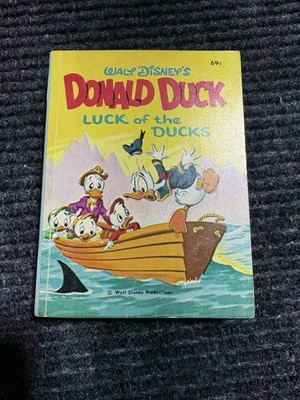 Vintage 1969 Walt Disney's Donald Duck  Luck of the Ducks  A Big Little Book EUC