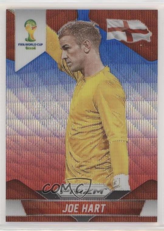 2014 Panini Prizm World Cup Blue & Red Wave Prizm Joe Hart #134 fm0