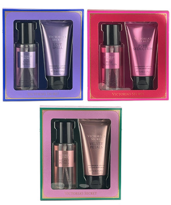 VICTORIA'S SECRET 2 PIECE GIFT SET FRAGRANCE MIST AND LOTION TRAVEL SIZE 2.5  oz