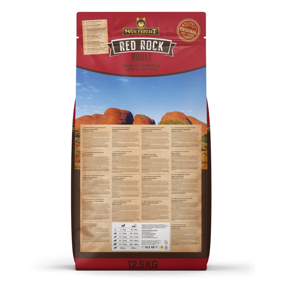 Wolfsblut Adult Red Rock - Kängurufleisch und Süßkartoffeln 12,5 kg - Bild 3 von 3