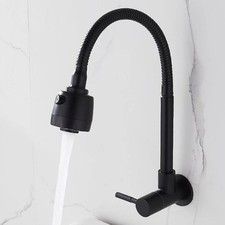 Kitchen Sink Faucet with Flexible Hose and Two Spray Modes for Efficiency