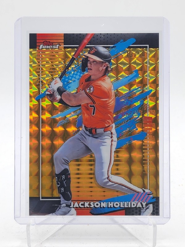 JACKSON HOLLIDAY 2026 TOPPS FINEST UNCOMMON GOLD REFRACTOR /50 #104 Q6230