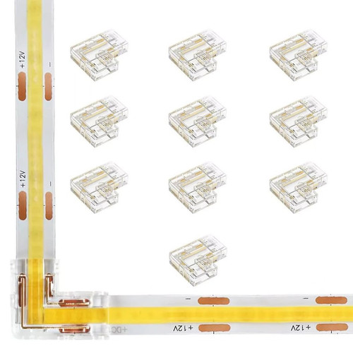 Amefil Connettore trasparente a 4 pin 10mm RGB COB LED striscia con (r3r) - Foto 1 di 1