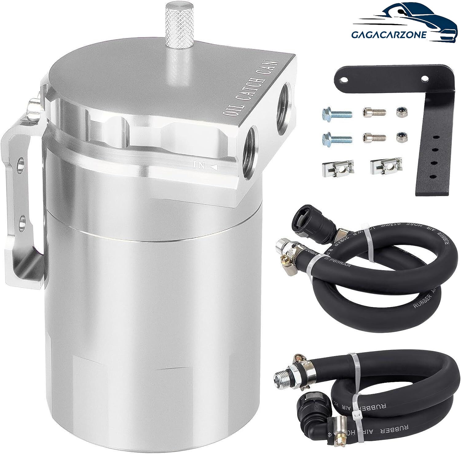 Oil Catch Can Oil Separator for Ford F150 2.7L 5.0L Raptor 3.5L Ecoboost Silver