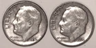 (2) Roosevelt Dimes - Circulated 1950D and 1950P - #5053 FREE SHIPPING