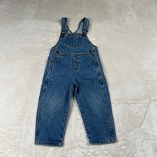 Vintage Guess Toddler Overalls 3 Year Toddler Blue Denim Baby Made In USA Jean