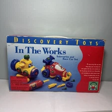 Discovery Toys In The Works Submarine And Race Car Set - Complete w/ Box EUC