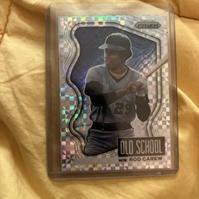 2022 Panini Prizm #OS-9 Rod Carew Old School Power Plaid Prizm #/75