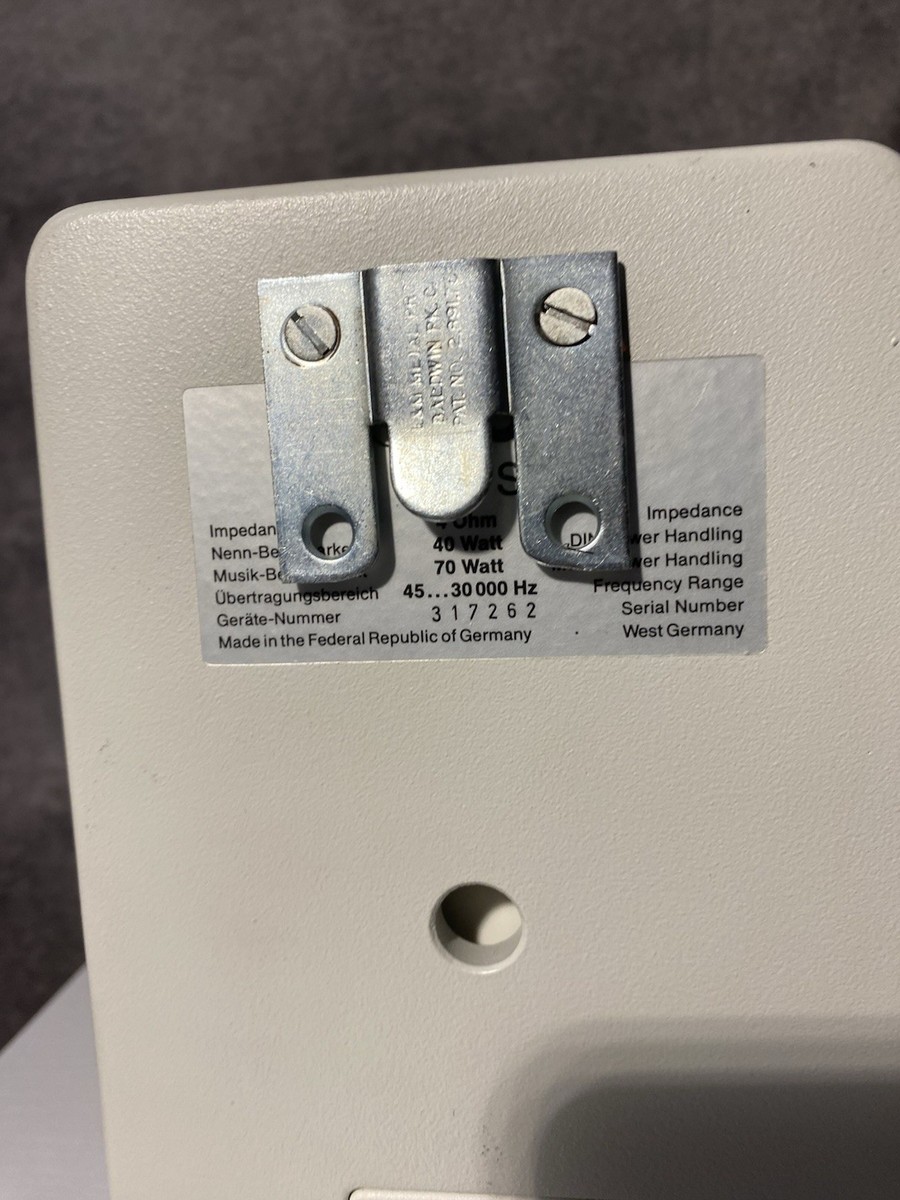 Canton Plus S Speakers Tested Working w/ Factory Wall Mounts West