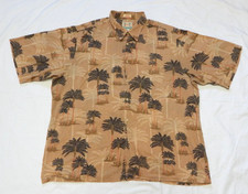 Reyn Spooner Hawaiian Traditionals Regency Cotton Lawn Palm Trees Shirt XXL