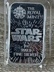 1 oz .9999 Fine Silver Bar Star Wars The Royal Mint Sealed in Original Packaging