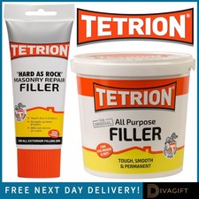 TETRION ALL PURPOSE READY MIXED FILLER INTERIOR EXTERIOR REPAIR 600G 1KG 2KG NEW