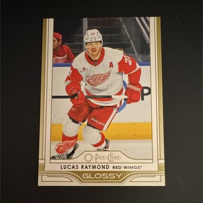Upper Deck 2025-26 Series 1 O-Pee-Chee Glossy Lucas Raymond Red Wings #OG-16