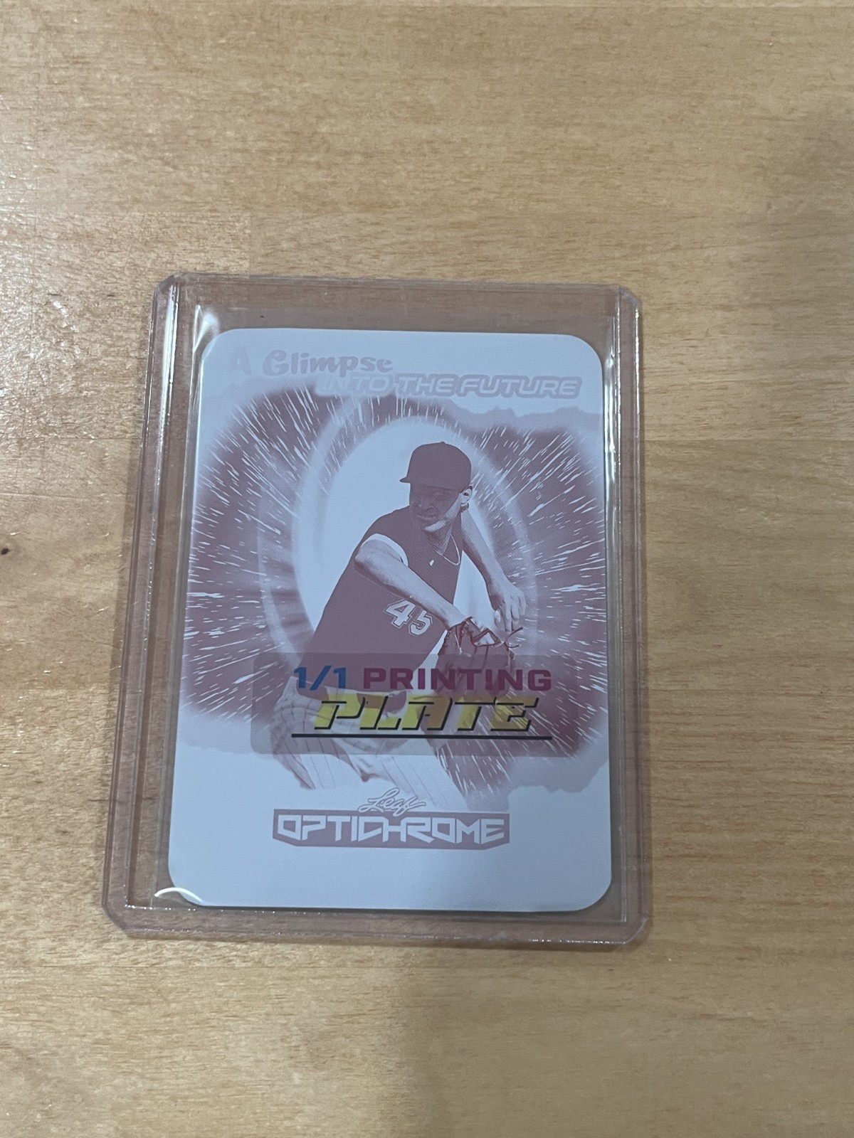 Noah Schultz 2025 Leaf Optichrome Baseball 1/1 Printing Plate