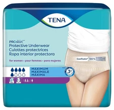 Tena ProSkin Protective Underwear Women L ConfioAir 72 Breathable  4 PACK *note*