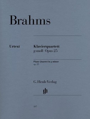 Piano Quartet g minor op. 25 piano quartet Brahms G. Henle Verlag Paperback