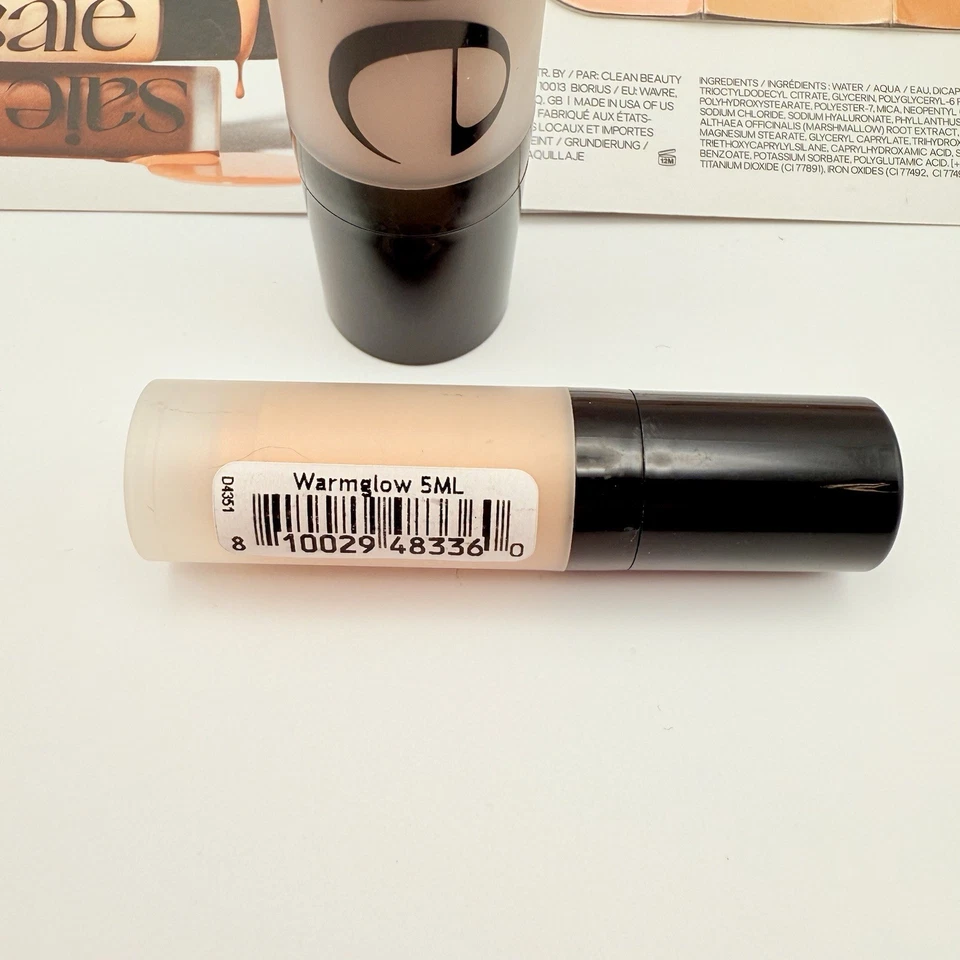 x5 SUNGLOW & WARMGLOW Saie Glowy Super Gel Makeup Primer & Foundation Cards Set - Image 4 of 4