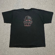 KW Motorsports Gas Mask Drag Car Racing Graphic T Shirt Mens Black Short Sleeve