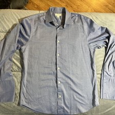 Banana Republic Men  s Blue Dress Shirt Slim Fit L 16-16.5