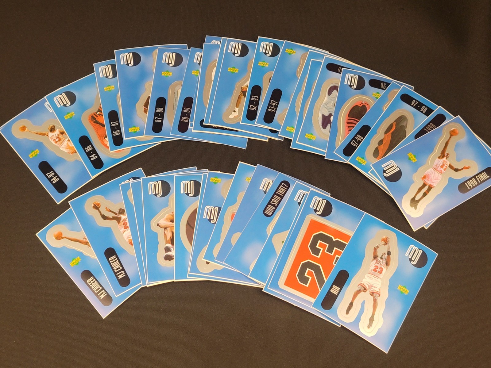 1998 Upper Deck Michael Jordan Stickers (1-36)
