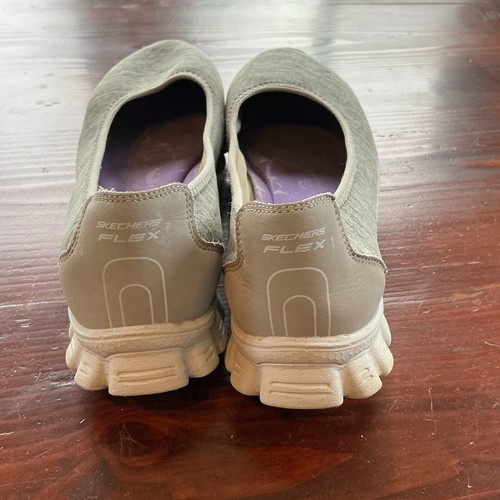 Skechers EZ Flex 2 Ballet Flats Womens Size 9 Gray Roll With It Comfort Slip-On - Picture 5 of 10