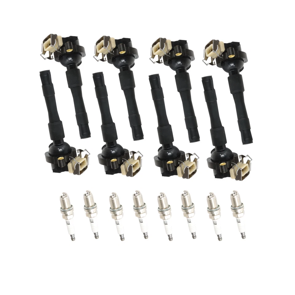 8x Bobina de encendido y 8x Bujía NGK Platinum para BMW 540i 4.4L V8 UF354 3199 Foto 3 de 4