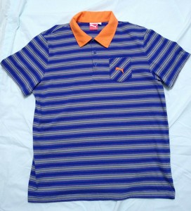 blue and orange puma shirt