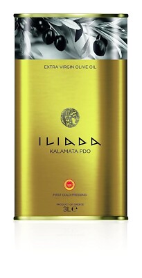 Iliada Extra Virgin Olive Oil Tin 3 Liter